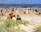 Edward Henry Potthast Wall Art - By the Shore